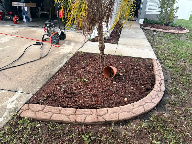 Landscape curbing project
